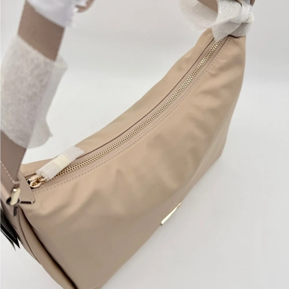 Kate Spade Carter Nylon Large Convertible Crossbody Warm Beige